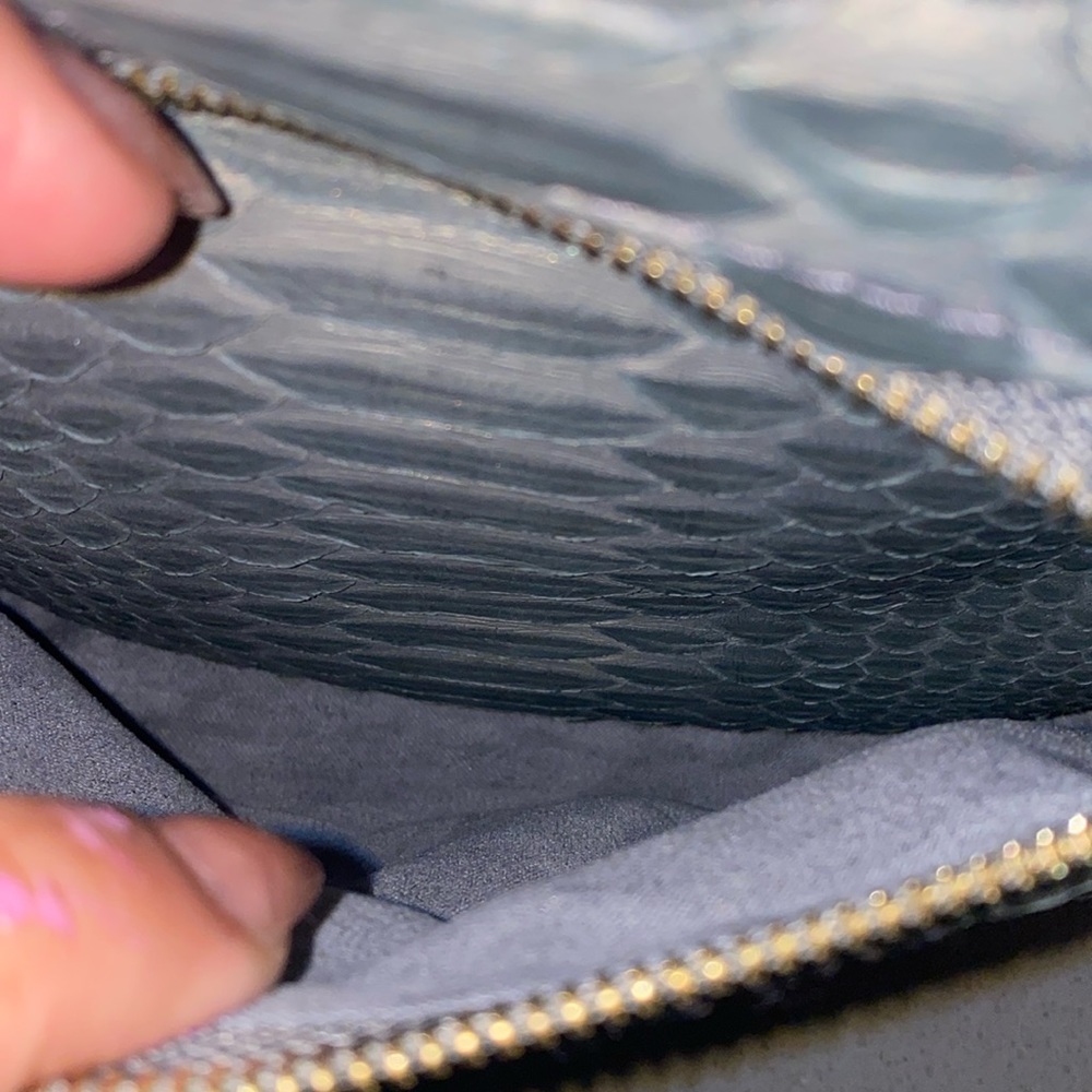Custom Made Blue-Gray Python Crossbody - Picture 3 of 6